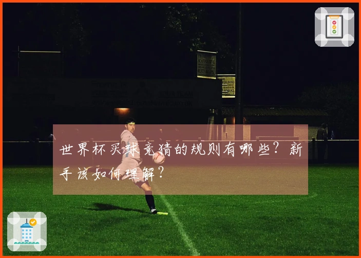 世界杯买球竞猜的规则有哪些？新手该如何理解？